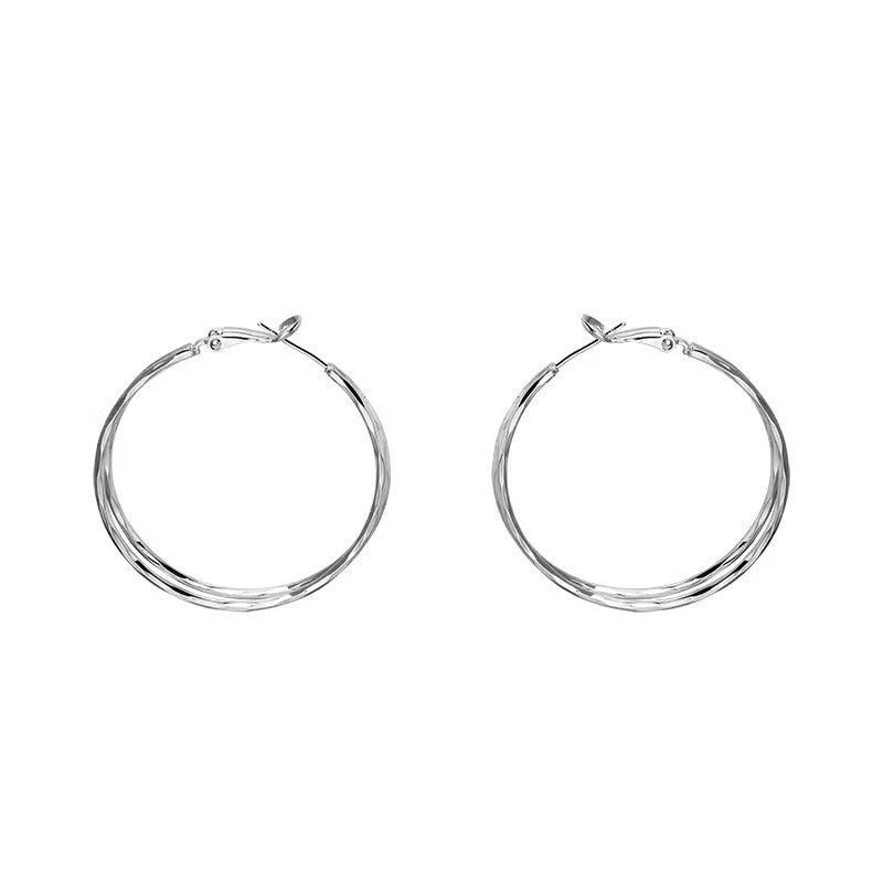 Wholesale Exaggerated hoop earrings light luxury high-end earrings